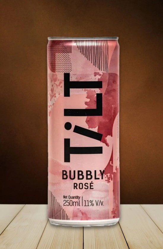 Tilt Bubbly Rose Can