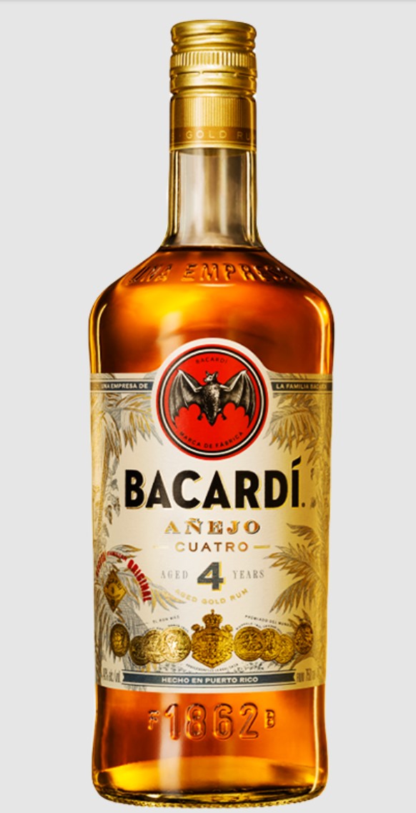 Bacardi Anejo Cuatro 4 Year